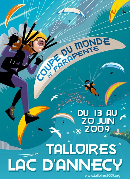 Talloires 2009 Paragliding World Cup. Haute Savoie 